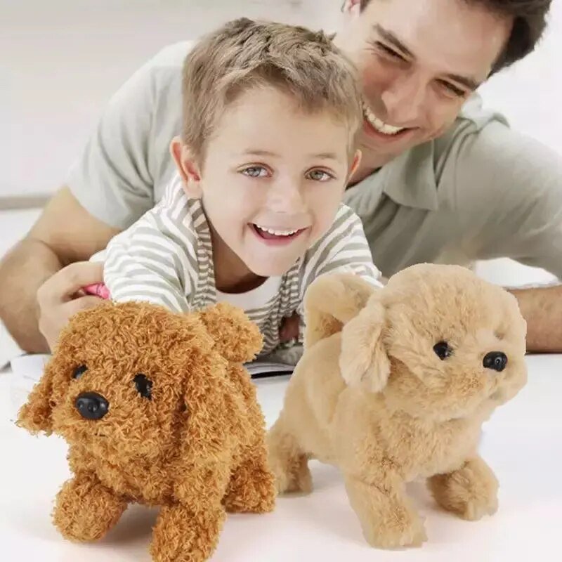 Interactive Walking & Barking Plush Puppy - Montessori Toy
