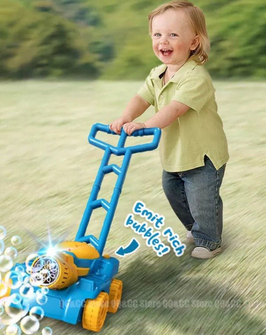 Automatic Lawn Mower Bubble Machine: Outdoor Toy for Kids