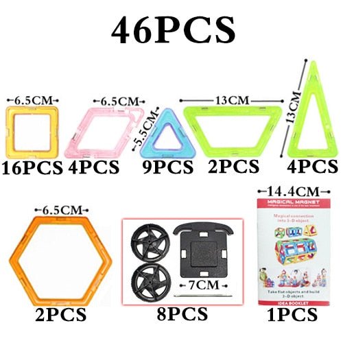 Magnetic Technic Plastic Building Blocks Assembly Toys For Children