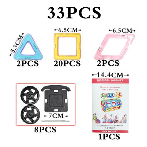 Magnetic Technic Plastic Building Blocks Assembly Toys For Children