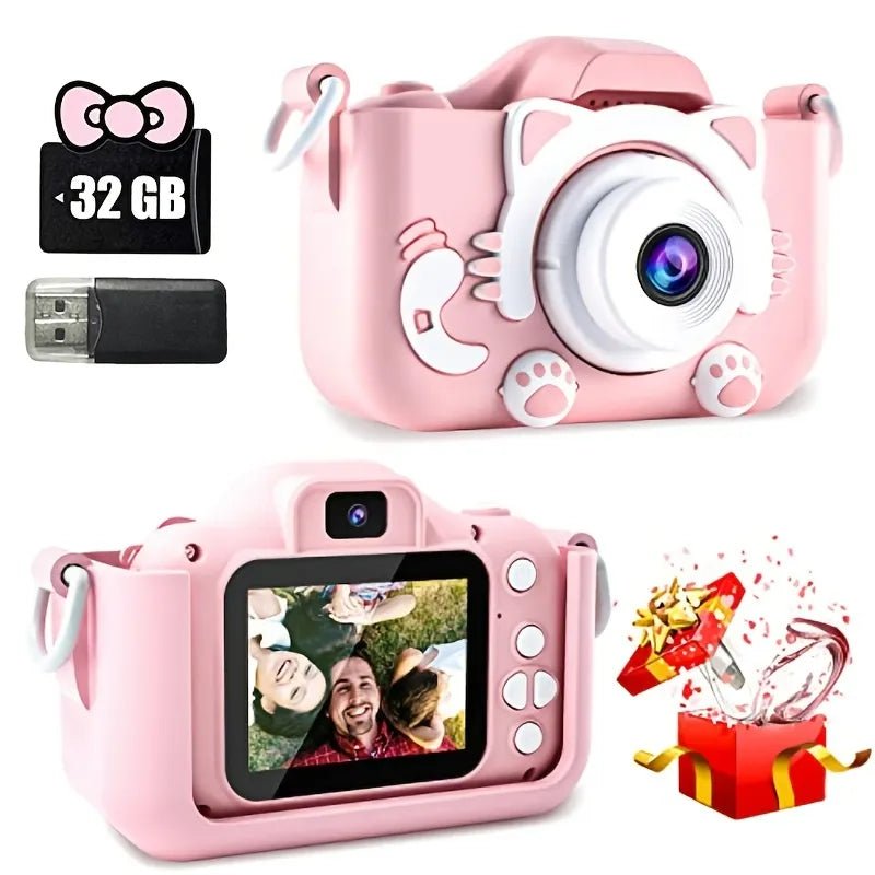 Kids Mini Camera: Digital Toy with 32GB SD Card