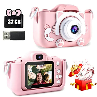 Kids Mini Camera: Digital Toy with 32GB SD Card