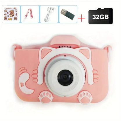 Kids Mini Camera: Digital Toy with 32GB SD Card