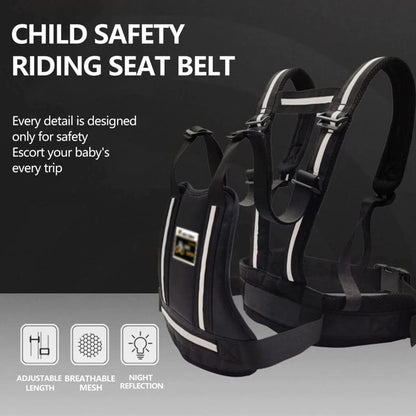 Kids Motorcycle Safety Belt - Adjustable, Reflective, Anti-Drop