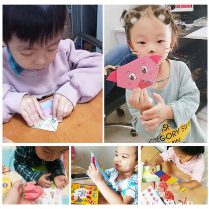 Cartoon Animal Origami Book: Educational Paper Craft Toy