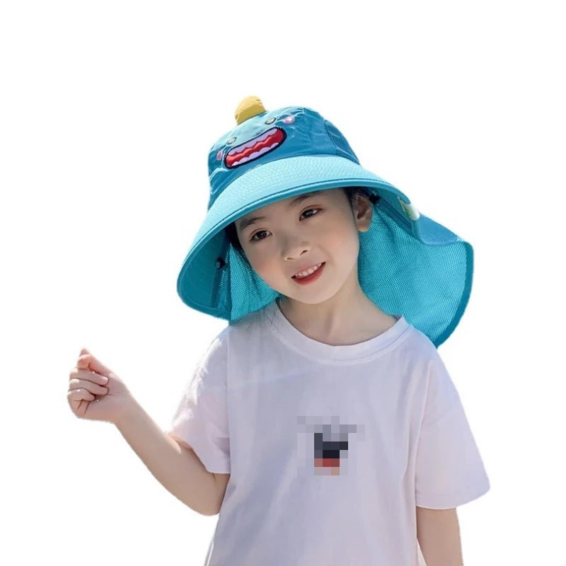 Kids Summer Sun Hat with Neck & Ear Cover - UV Protection