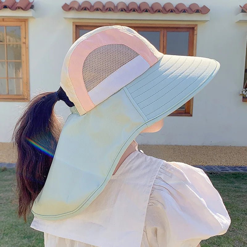 Kids Summer Sun Hat with Neck & Ear Cover - UV Protection