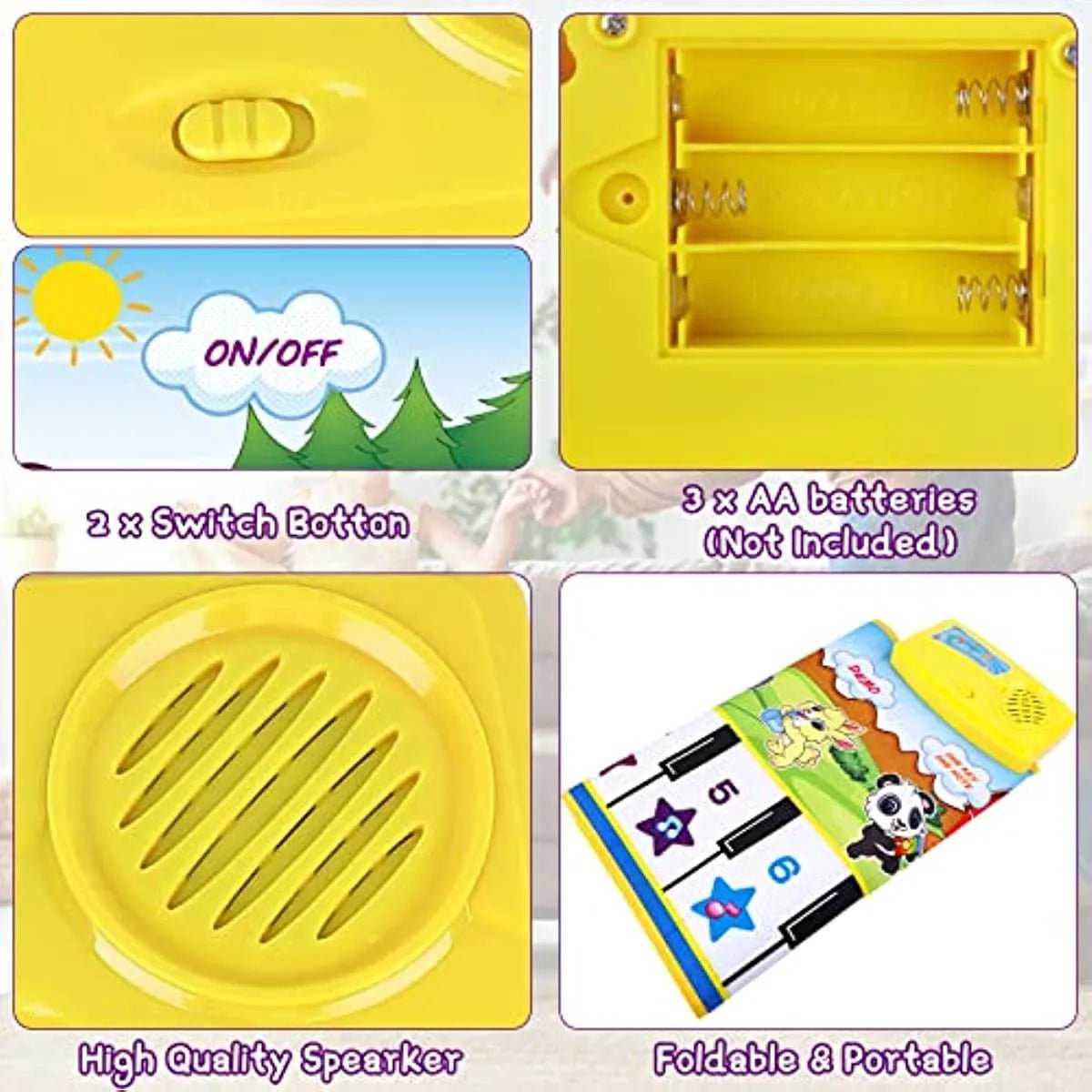 Kids' Touch Play Piano Music Mat - Musical Carpet Keyboard