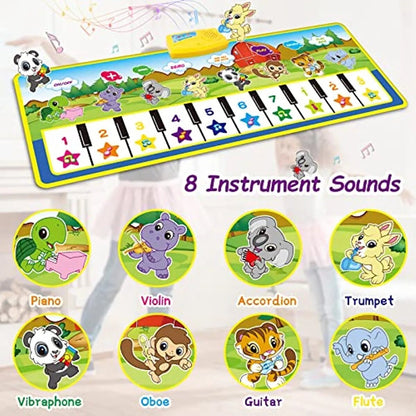 Kids' Touch Play Piano Music Mat - Musical Carpet Keyboard