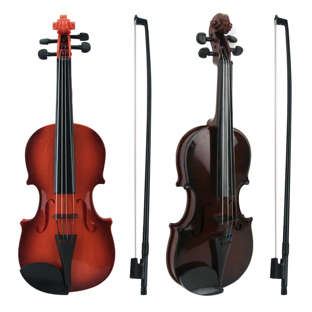 Adjustable String Kids' Play Violin - Educational Toy, Random Colors