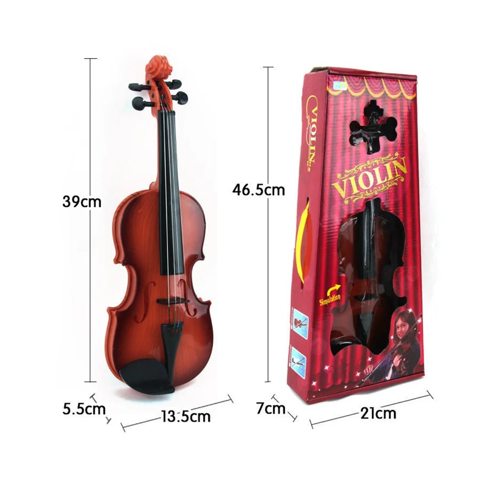 Adjustable String Kids' Play Violin - Educational Toy, Random Colors
