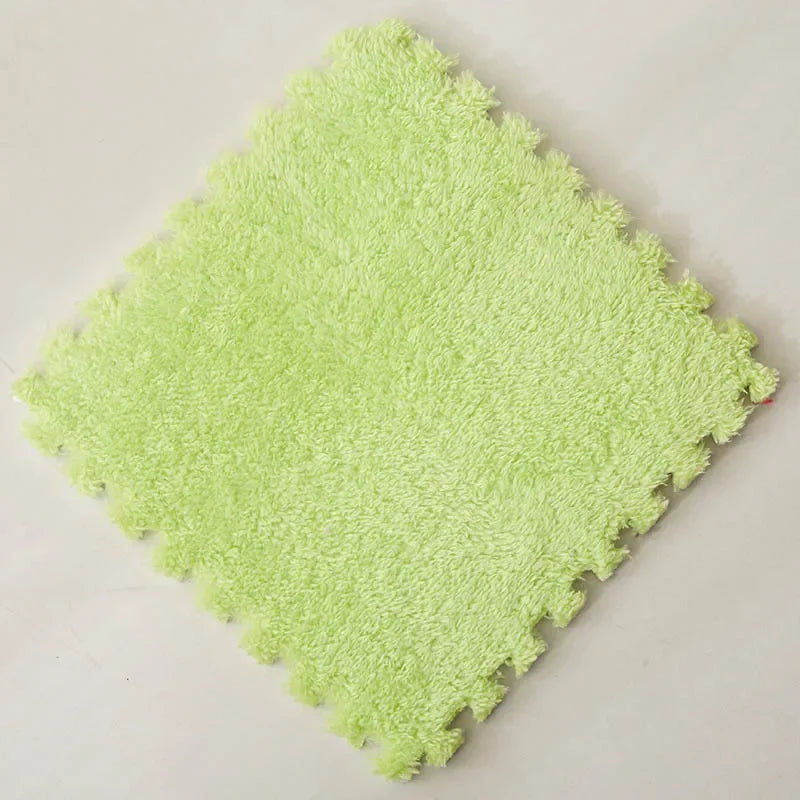 Soft Plush Interlocking Kids Play Mat Tiles – 30×30 cm