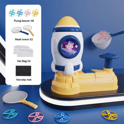 Air Rocket Launcher: Soaring Disc Saucer Foot Launch