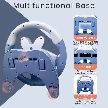 Kids' Interactive Stroller Steering Wheel Toy with Sounds