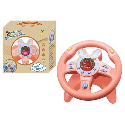 Kids' Interactive Stroller Steering Wheel Toy with Sounds