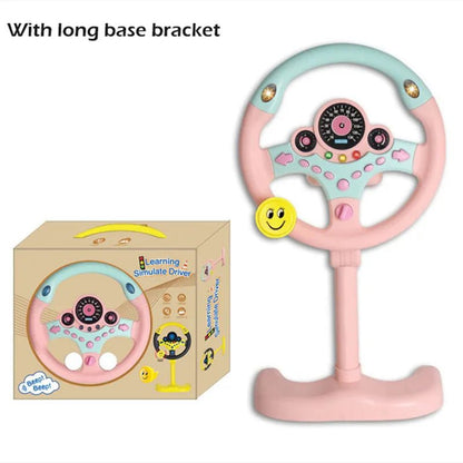 Kids' Interactive Stroller Steering Wheel Toy with Sounds