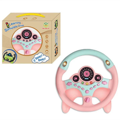 Kids' Interactive Stroller Steering Wheel Toy with Sounds
