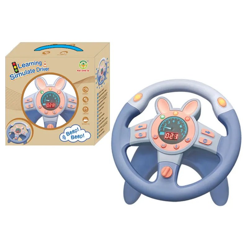 Kids' Interactive Stroller Steering Wheel Toy with Sounds