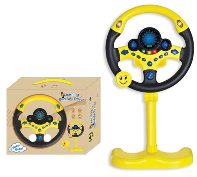 Kids' Interactive Stroller Steering Wheel Toy with Sounds