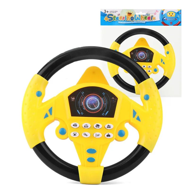 Kids' Interactive Stroller Steering Wheel Toy with Sounds