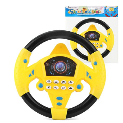 Kids' Interactive Stroller Steering Wheel Toy with Sounds