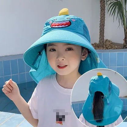 Kids Summer Sun Hat with Neck & Ear Cover - UV Protection