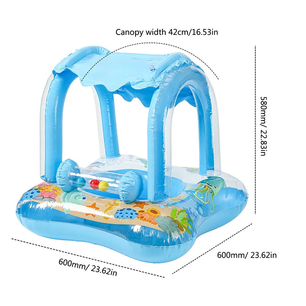 Baby Swim Ring & Inflatable Mattress - Pool Float for Kids
