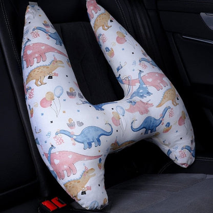 U-Shape Kids Travel Pillow with Cute Animal Pattern