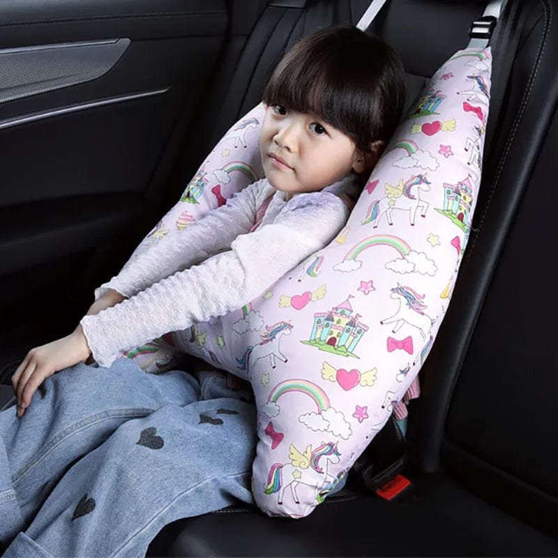 U-Shape Kids Travel Pillow with Cute Animal Pattern