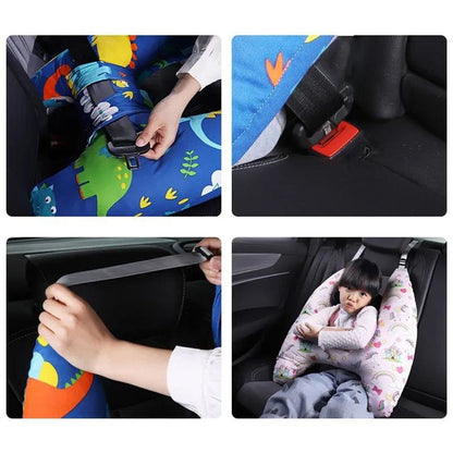 U-Shape Kids Travel Pillow with Cute Animal Pattern