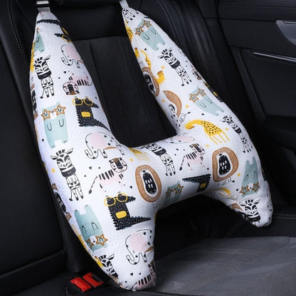 U-Shape Kids Travel Pillow with Cute Animal Pattern