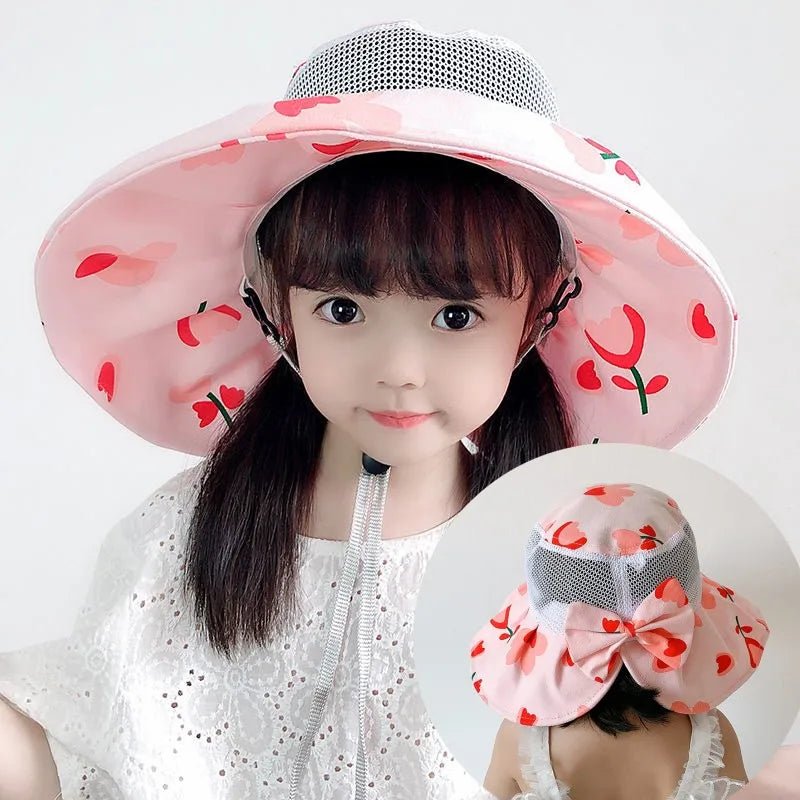 Kids Summer Sun Hat with Neck & Ear Cover - UV Protection