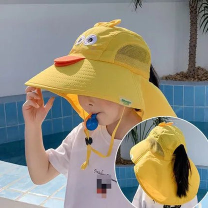 Kids Summer Sun Hat with Neck & Ear Cover - UV Protection