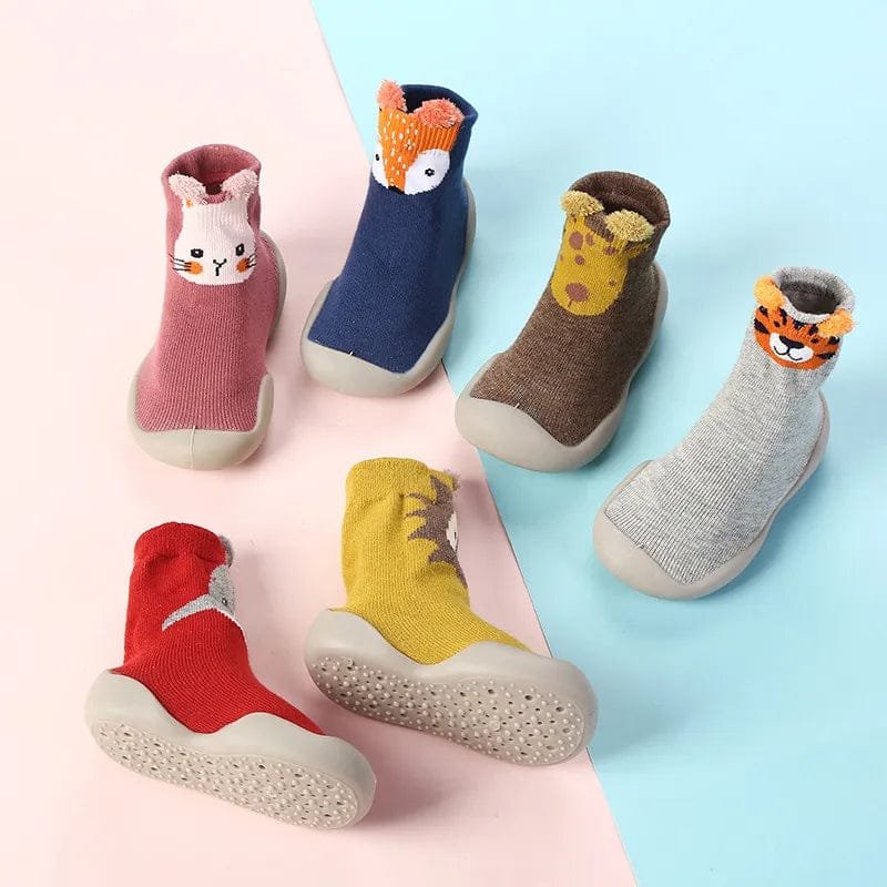 Spring/Fall Kids' Walking Floor Socks - Non-Slip, Soft for Indoors
