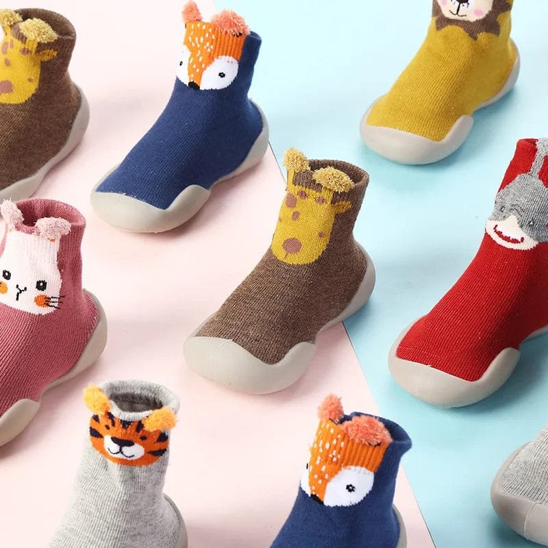 Spring/Fall Kids' Walking Floor Socks - Non-Slip, Soft for Indoors