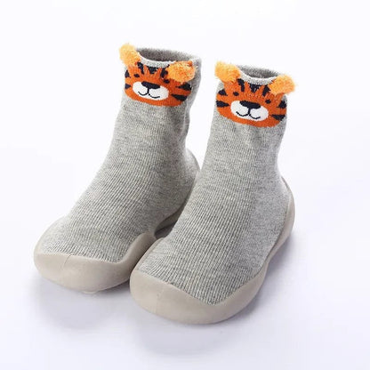 Spring/Fall Kids' Walking Floor Socks - Non-Slip, Soft for Indoors