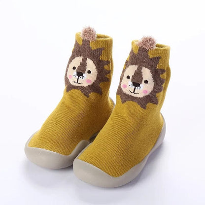 Spring/Fall Kids' Walking Floor Socks - Non-Slip, Soft for Indoors