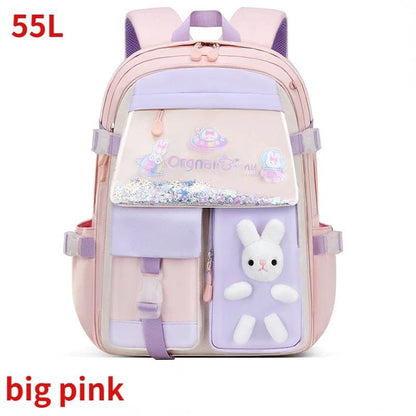 Waterproof Children's Backpack: Large Capacity with Pockets