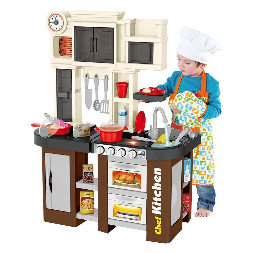Kitchen Playsets With Window And Running Water Toys For Kids