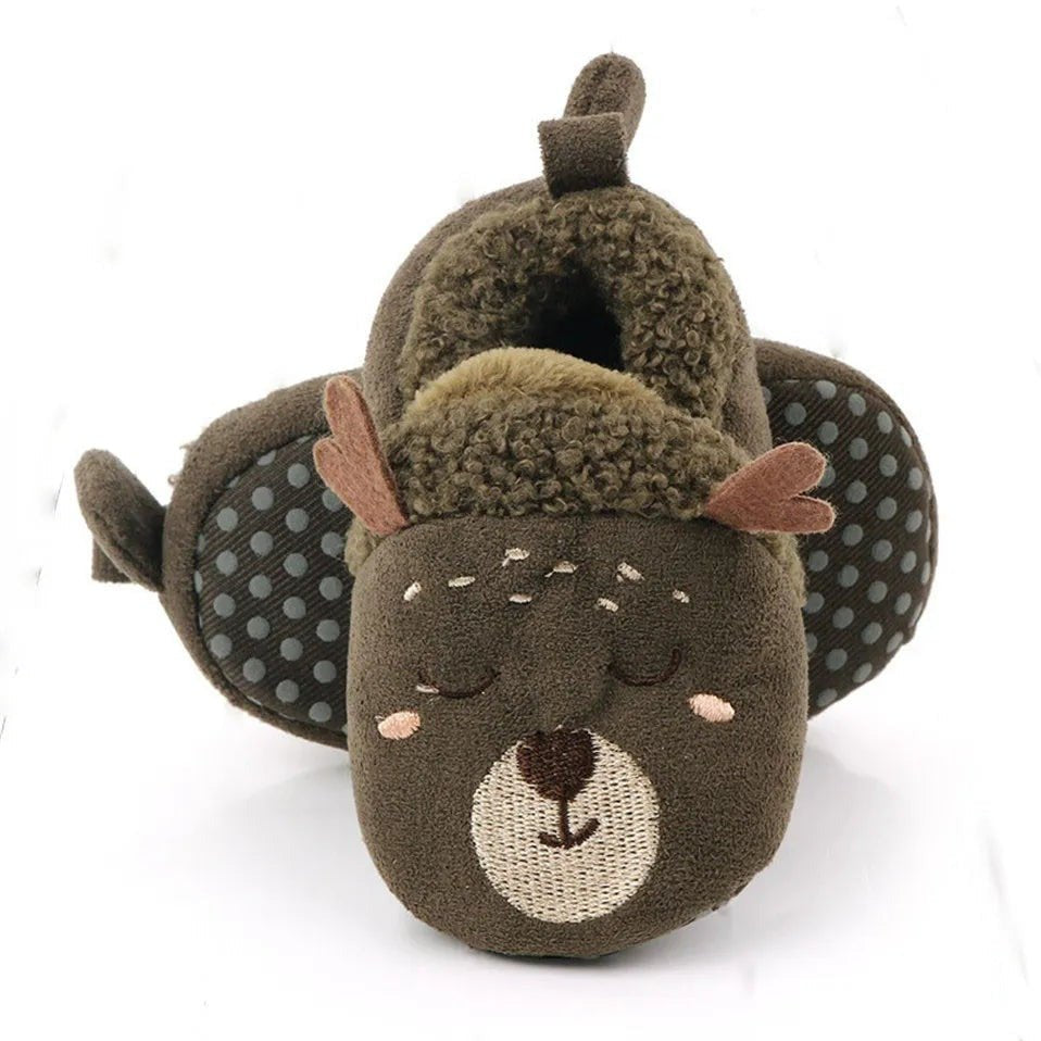 Adorable Knit Baby Slippers - Cartoon Anti-Slip Prewalkers