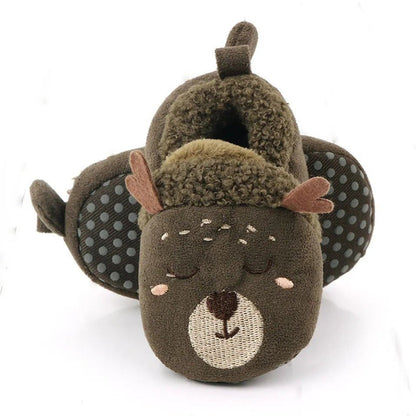 Adorable Knit Baby Slippers - Cartoon Anti-Slip Prewalkers