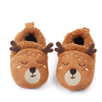 Adorable Knit Baby Slippers - Cartoon Anti-Slip Prewalkers