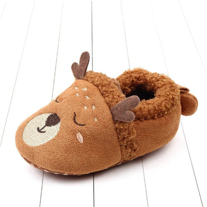 Adorable Knit Baby Slippers - Cartoon Anti-Slip Prewalkers