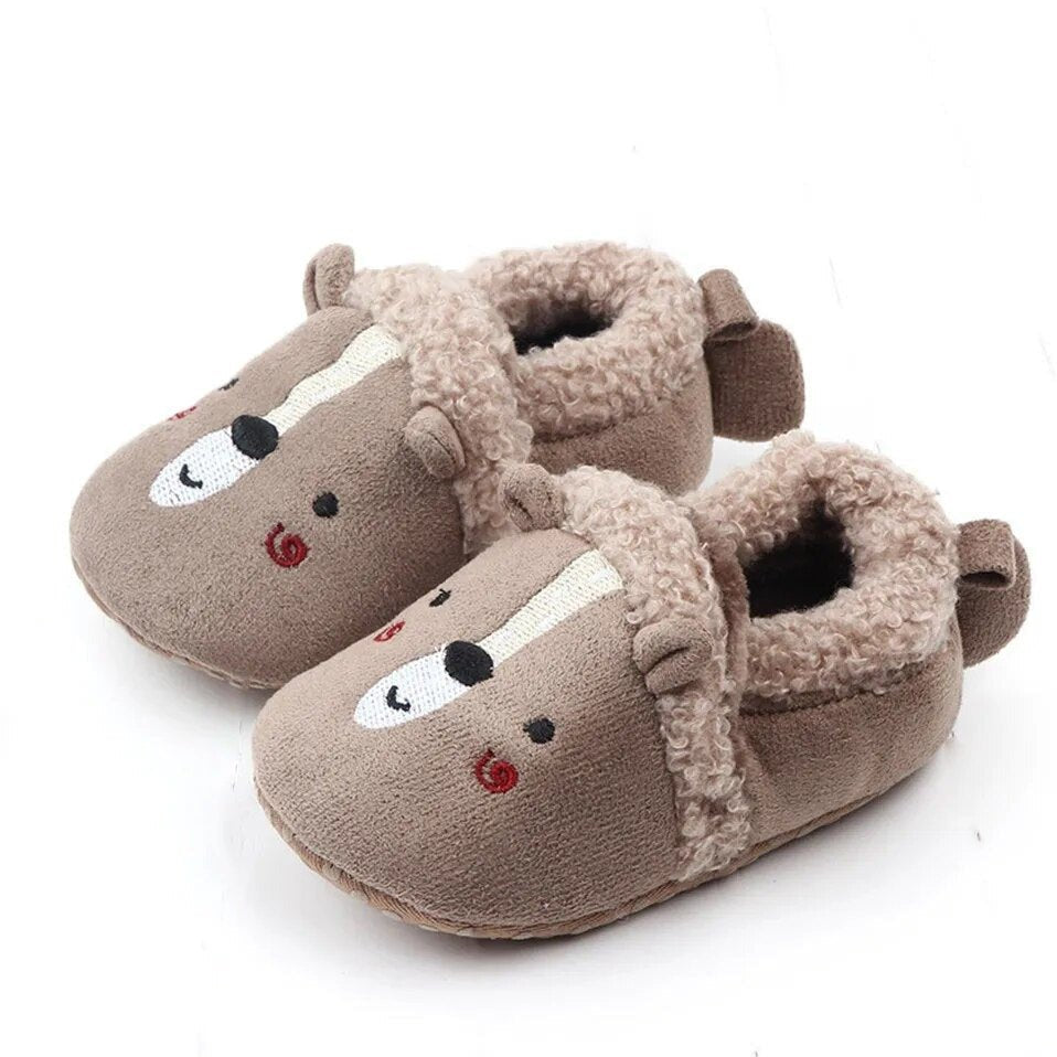 Adorable Knit Baby Slippers - Cartoon Anti-Slip Prewalkers