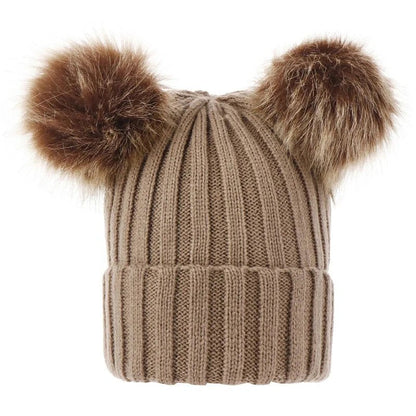 Bobble Hat with Pom Pom - Infant Bonnet, 0-3Y, Unisex