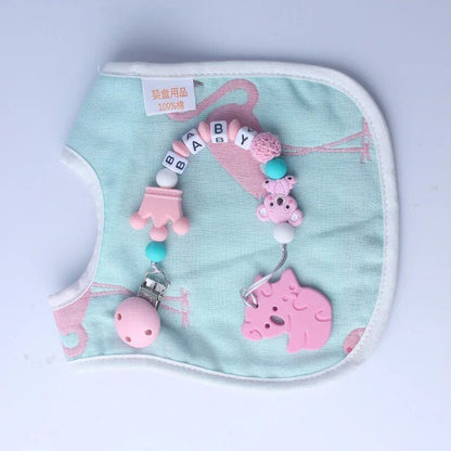 Koala Silicone Pacifier Chain & Molar Bracelet Set