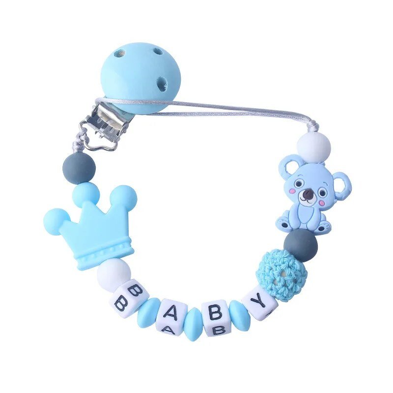 Koala Silicone Pacifier Chain & Molar Bracelet Set