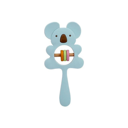 1PC Koala & Elephant Silicone Teether Handbell Rattles
