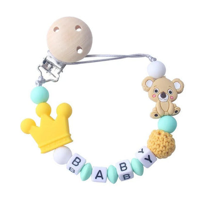 Koala Silicone Pacifier Chain & Molar Bracelet Set