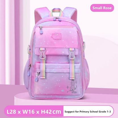 Cute Korean-Style Girls' Elementary School Backpack: Waterproof, Purple